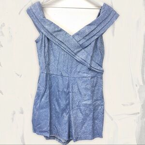5/$20 SYMPHONY blue shimmer‎ romper